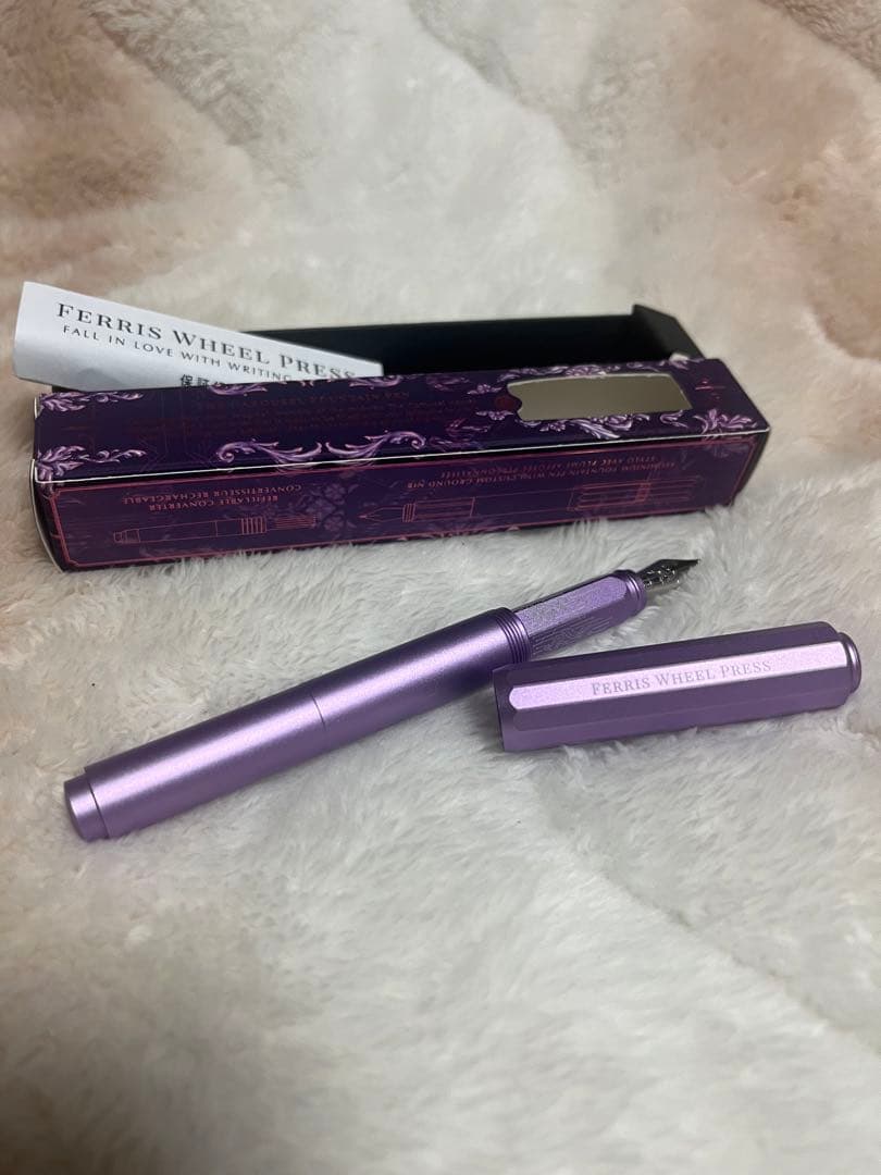 ☆限定 新品未使用 フェリスホイールプレス 万年筆 アルミカルーセル 字幅F☆