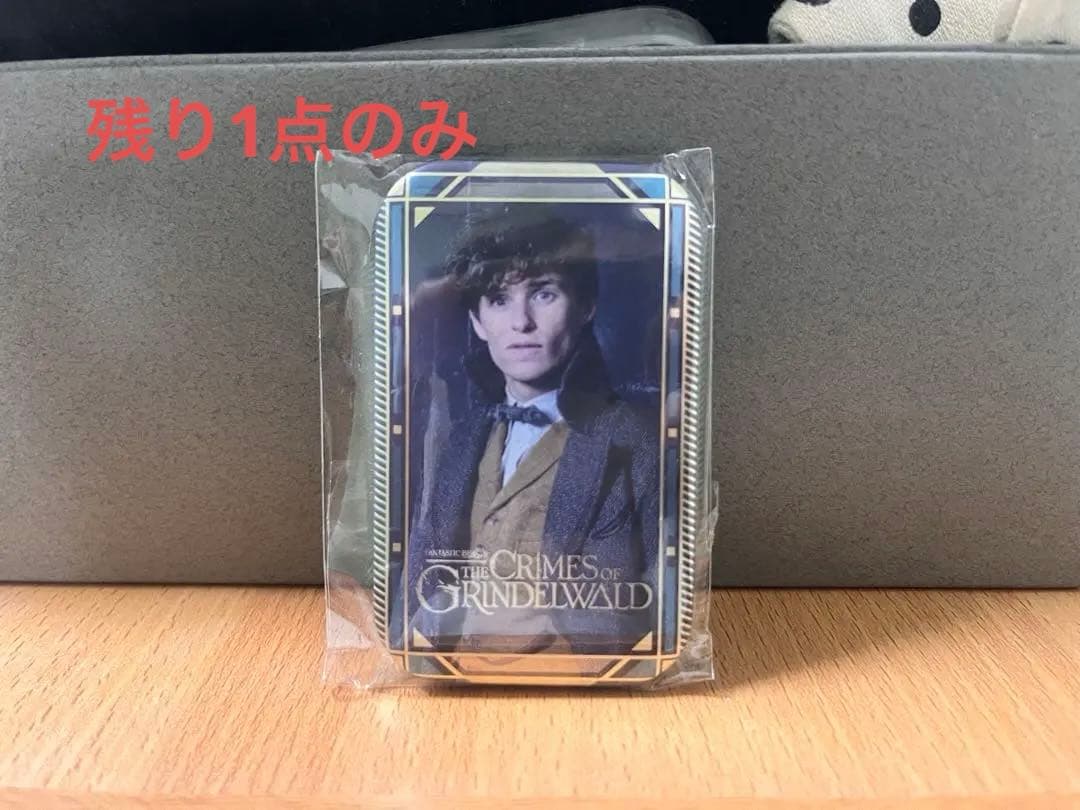 【激レア】　ファンタスティックビースト　スクエア缶バッジ　ニュートスキャマンダー