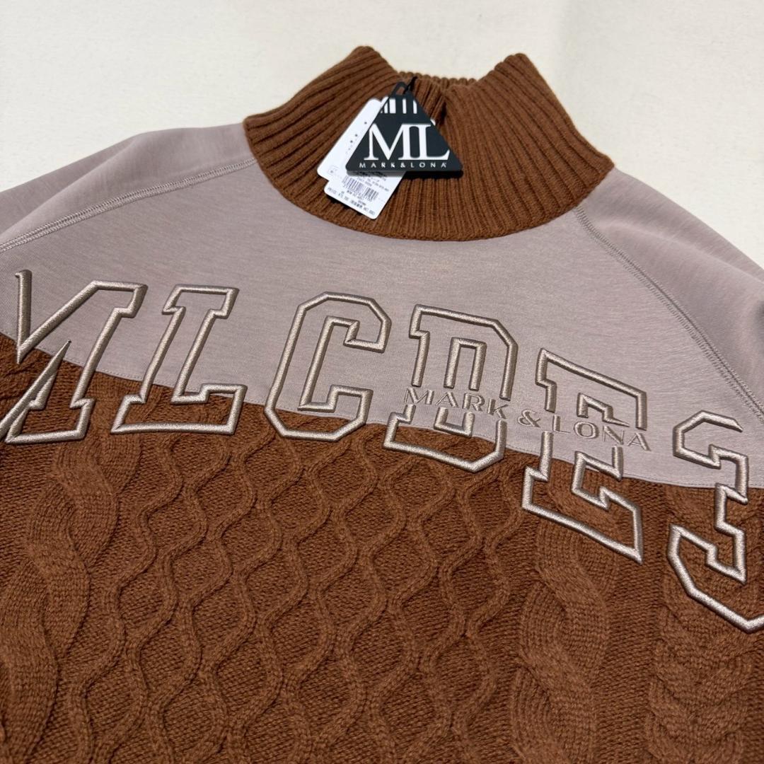 25aw正規品 新品 MARK&LONA マーク＆ロナ モックネックニット 48