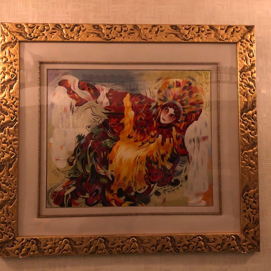 最高級 中国 蘇州 手工刺繍 美術品 ハンドメイド