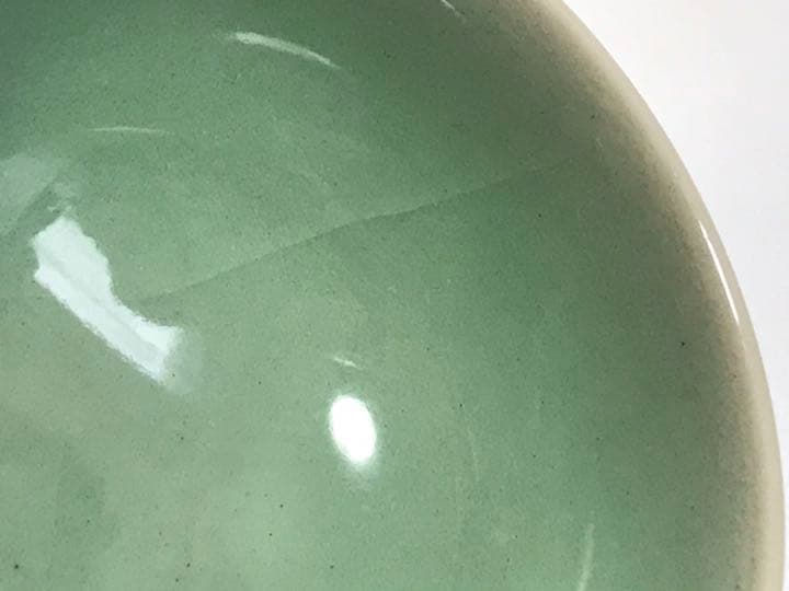 骨董　作家物　華中亭道八　寄盃　刷毛目　青磁　赤絵　猪口　煎茶碗