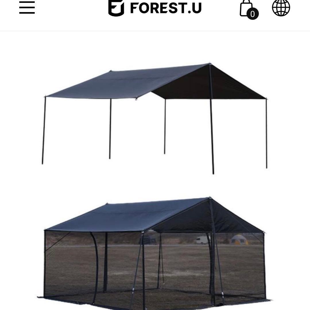 FOREST.U タープ蚊帳◇韓国アウトドアpeakテント