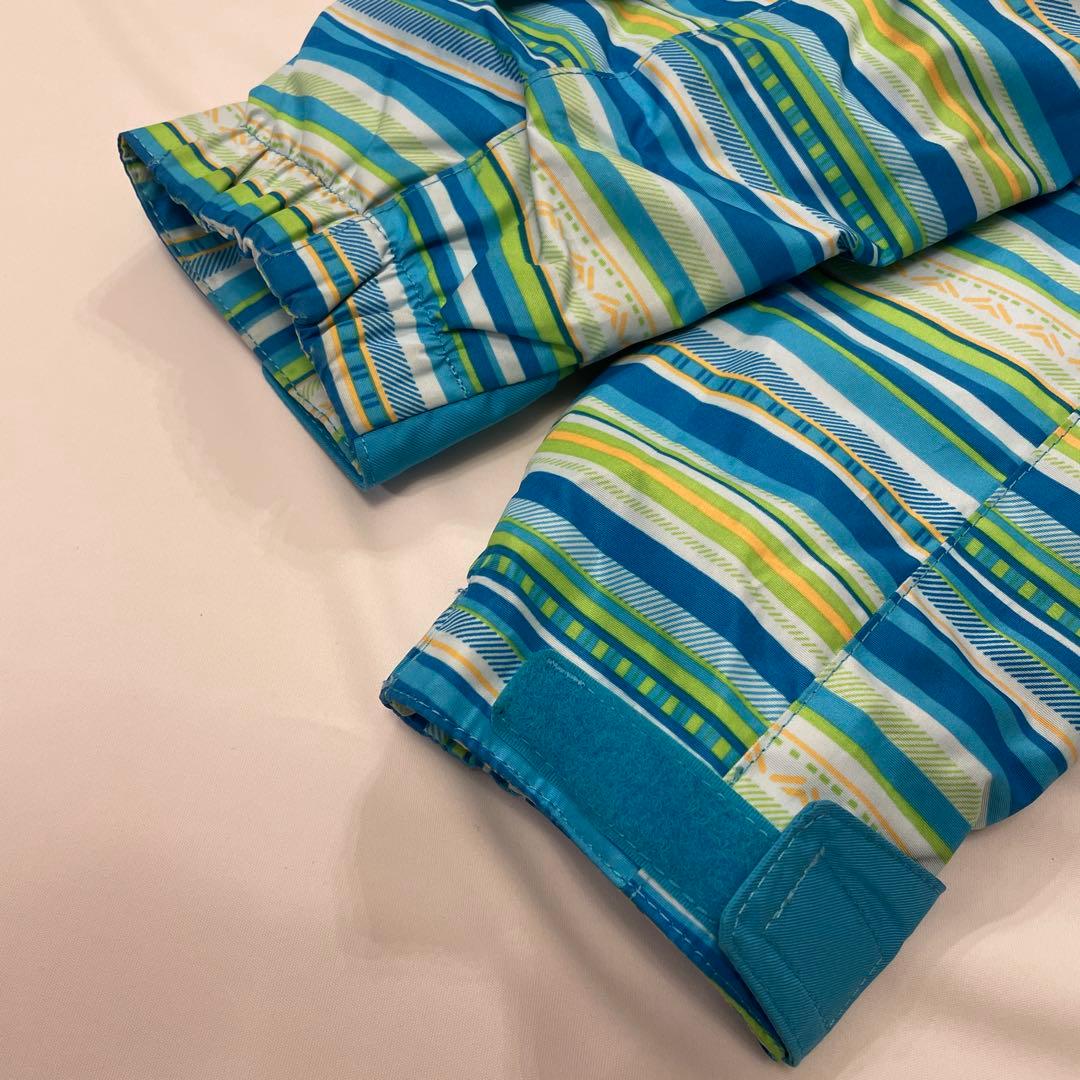 GOLDWIN スキーウェア　上下　140 ブルー&ライムグリーン