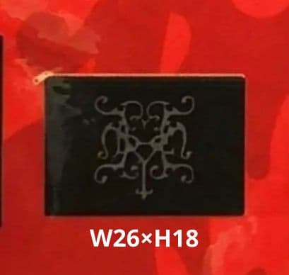 黒ミサ HYDE 刺繍ロゴポーチ