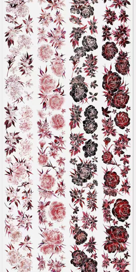 切売 1509★ 海外 マスキングテープ マステ PET 装飾 花 贝壳光