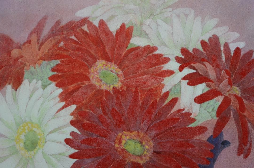 【「ブルーポット」 岩絵の具 額入り】東山魁夷の流派