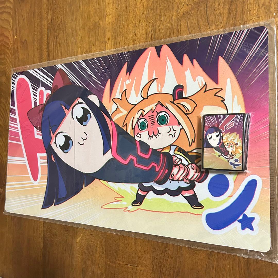 ポプテピピック　遊戯王　プレイマット　スリーブ　セット