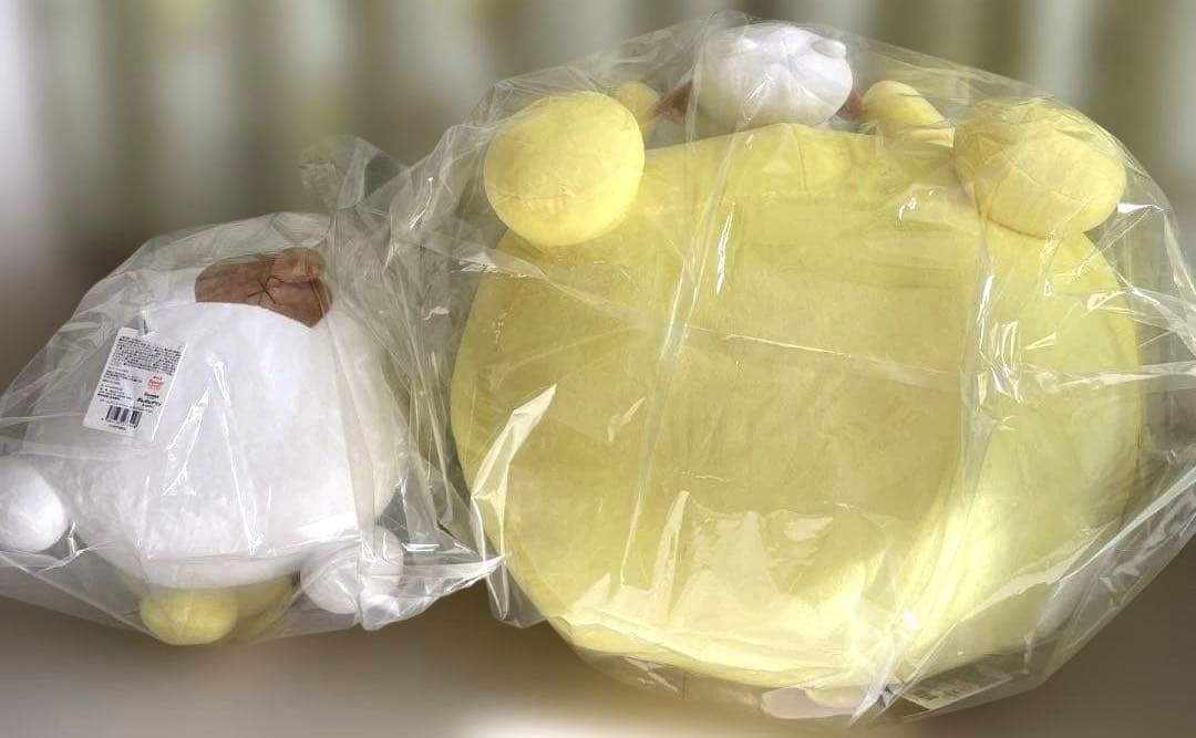 ポムポムプリン チームプリン マフィン プリンタケ 特大ぬいぐるみ 希少