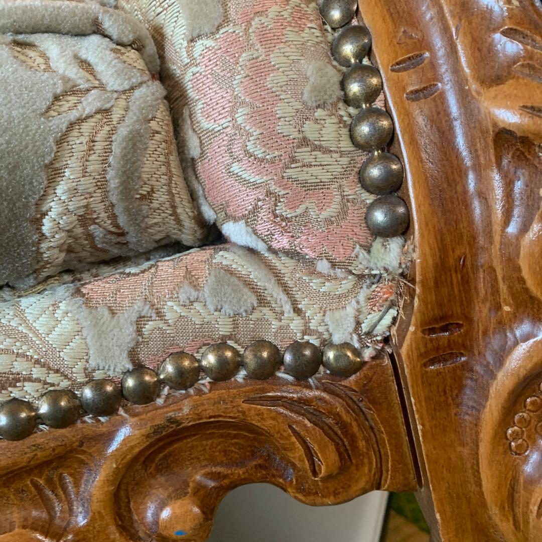 貴族感のあるソファ 1人掛け