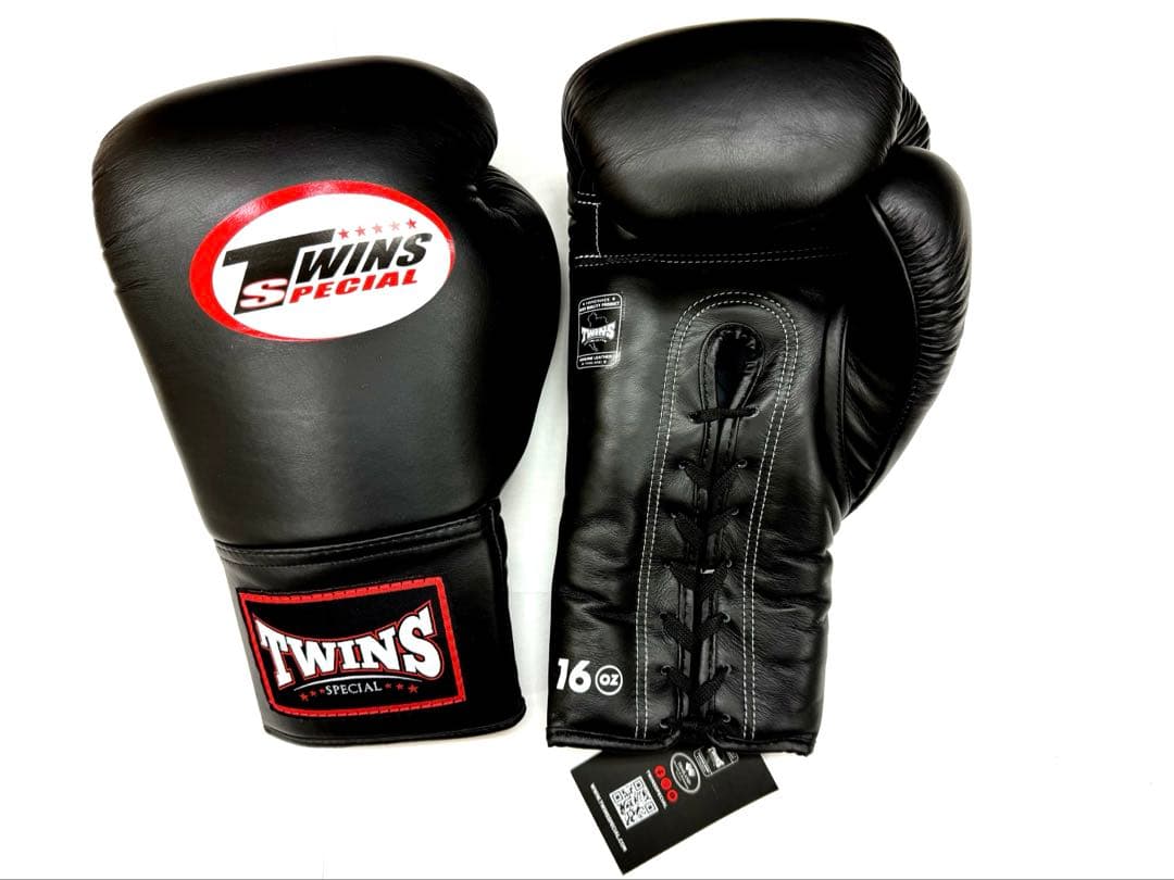 新品　タグ付　TWINS 16ozグローブ　黒　紐式 ヒモ式　ツインズ