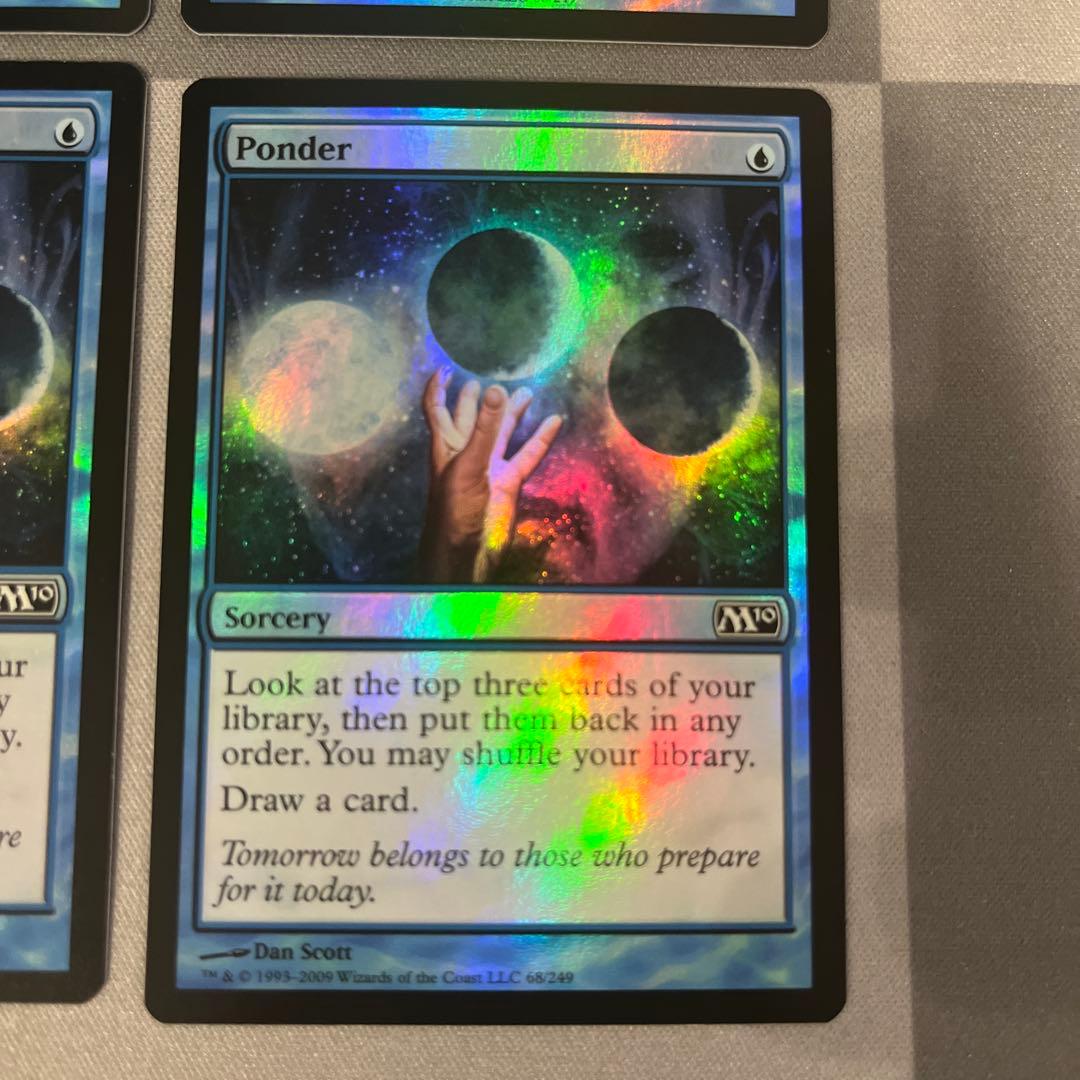 MTG 思案 ponder M10 foil 4枚セット