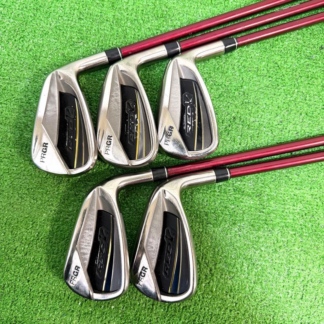 PRGR RED アイアンセット　5-9 全5本　SR 右打ち　グリップ良好