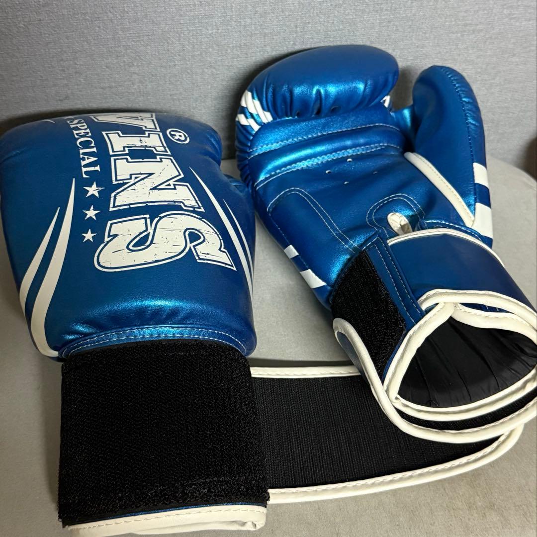 TWINS SPECIAL ボクシンググローブ 8oz 青
