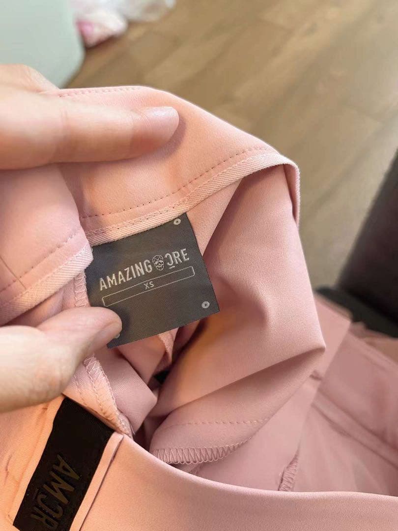 ゴルフウェア レディース 女性用 長ズボン パンツ ピンクXS