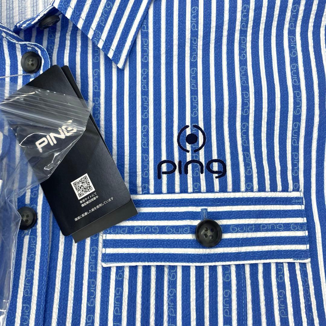 新品 PING ピン ストレッチ サッカー 半袖 ワンピース チュニック ゴルフ