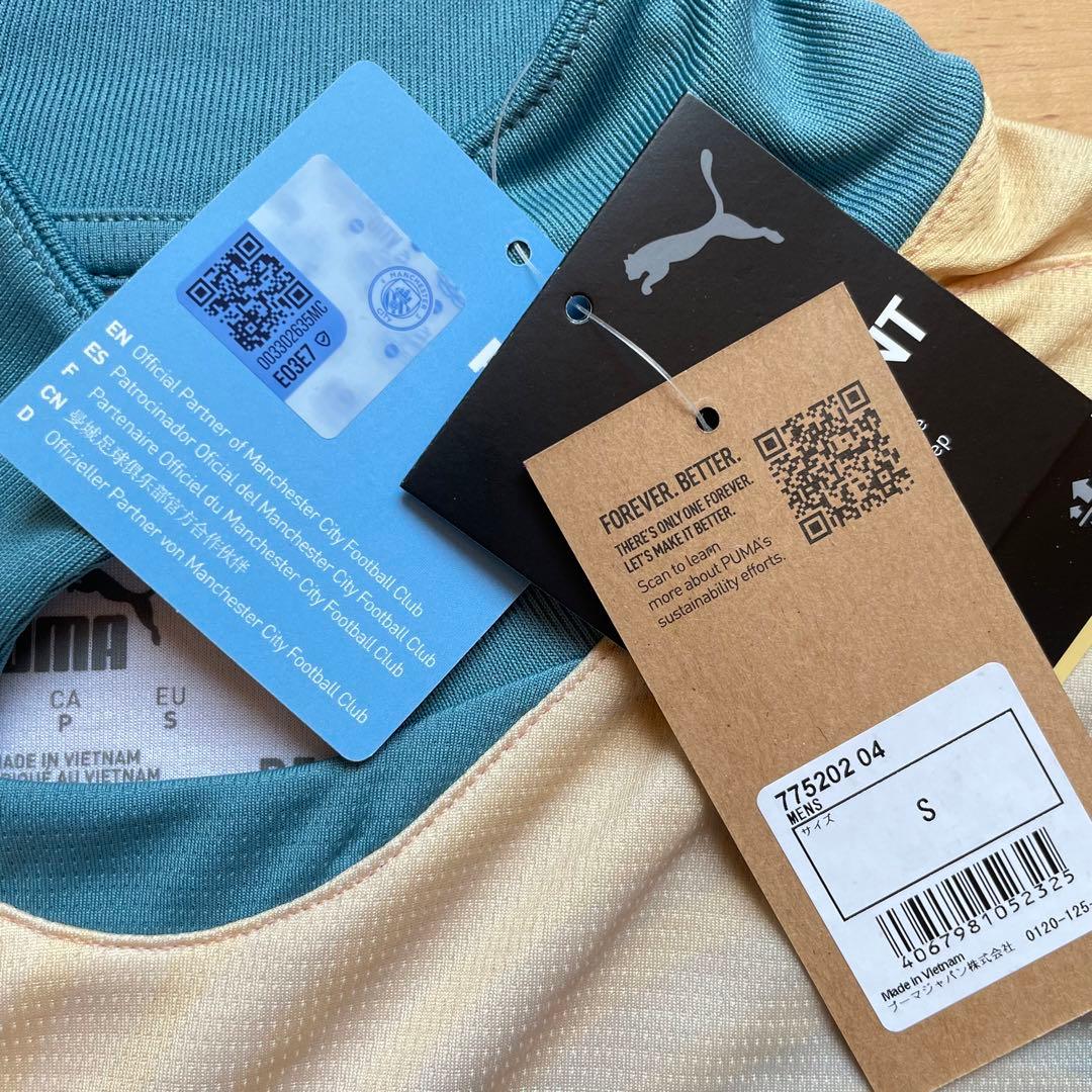 新品PUMAプーママンチェスターシティ4thユニフォームSサイズMサイズ