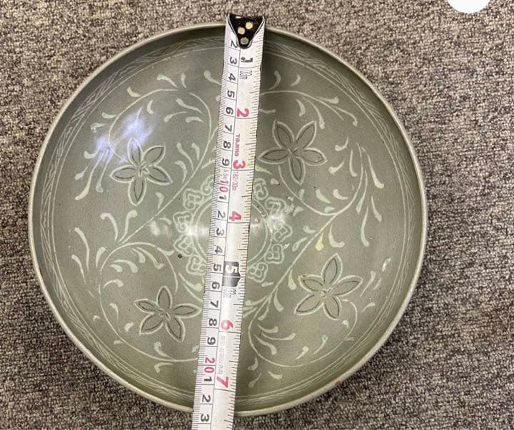 李朝　青磁　鉢　皿　　　古美術 高麗青磁