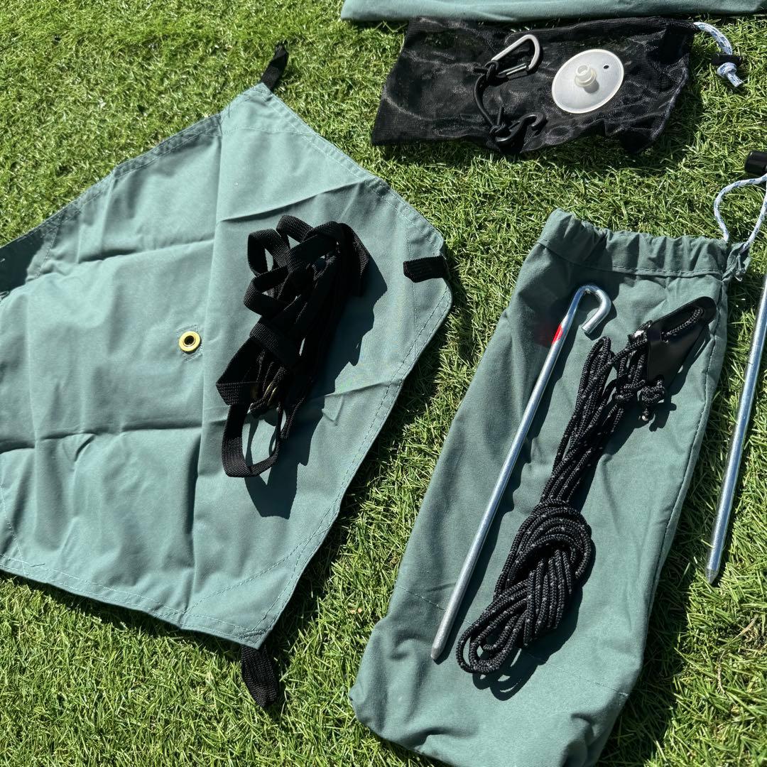 テンマクデザイン サーカスTCDX ダックグリーン 窓付フロントフラップセット