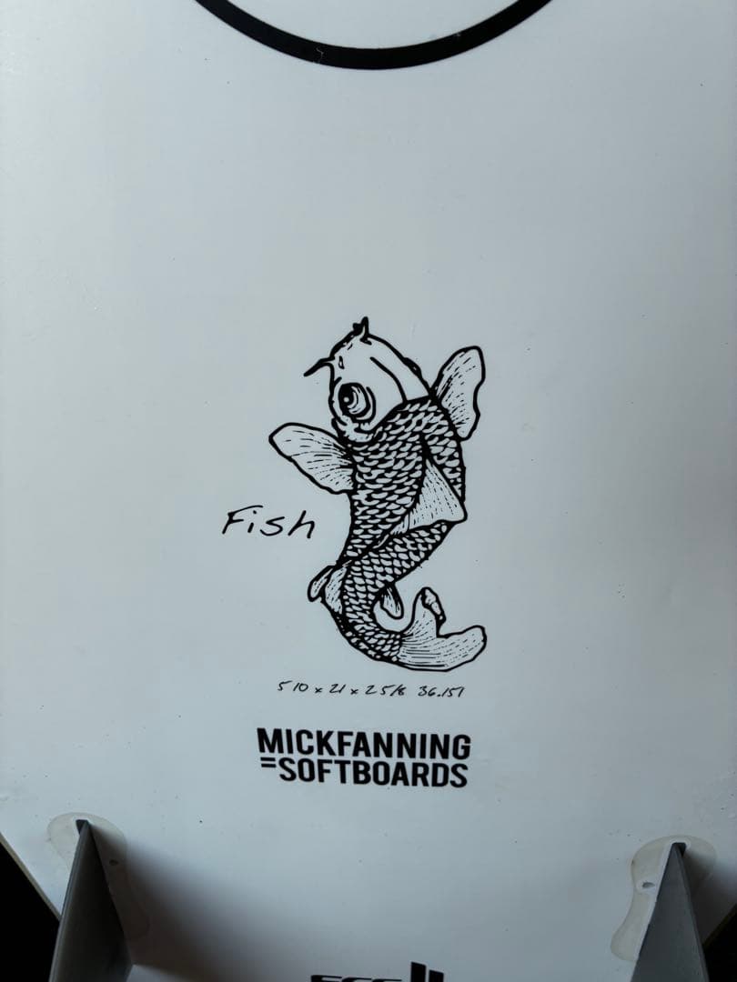 ミックファニングソフトボードKUMAフィッシュ5'10\"