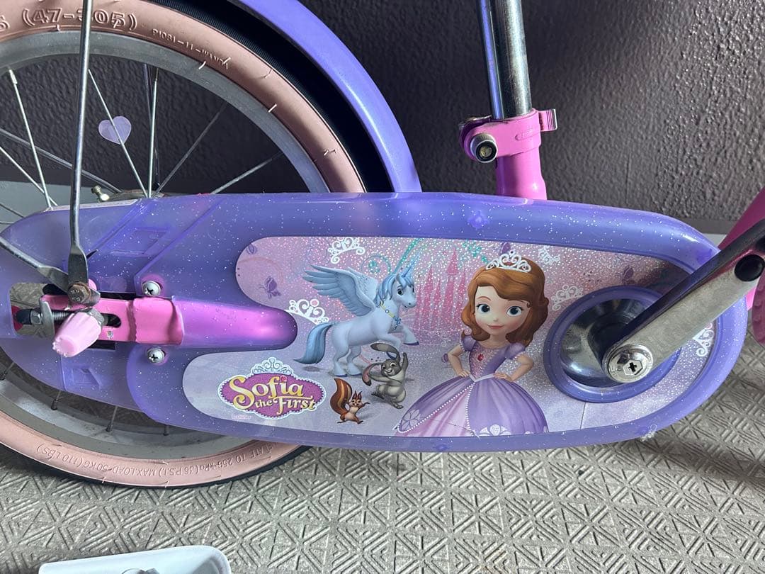 東京引取限定、プリンセスソフィア幼児用自転車 16インチ