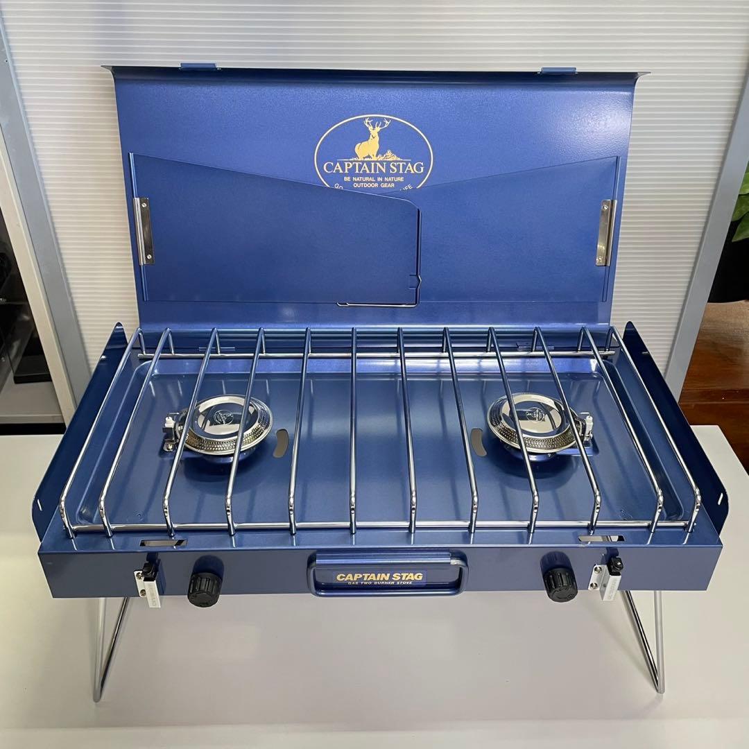 CAPTAIN STAG ステイジャー コンパクトガスツーバーナーコンロ 未使用
