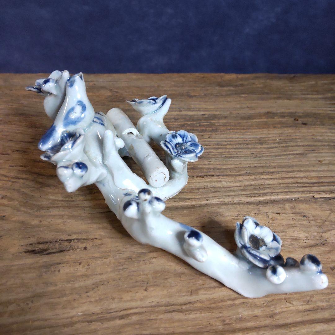 古伊万里、珍品、花と鳥梅に鶯