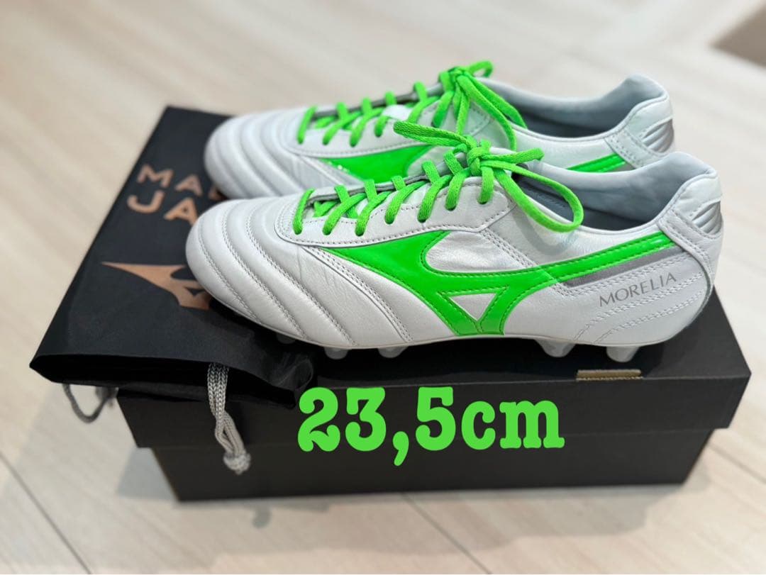 新品‼︎希少サイズ モレリア2 JAPANスーパーホワイトパール×ネオングリーン