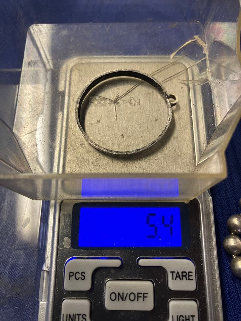 銀細工用部品　シルバー925アクセサリー102.8g 銀キャップ