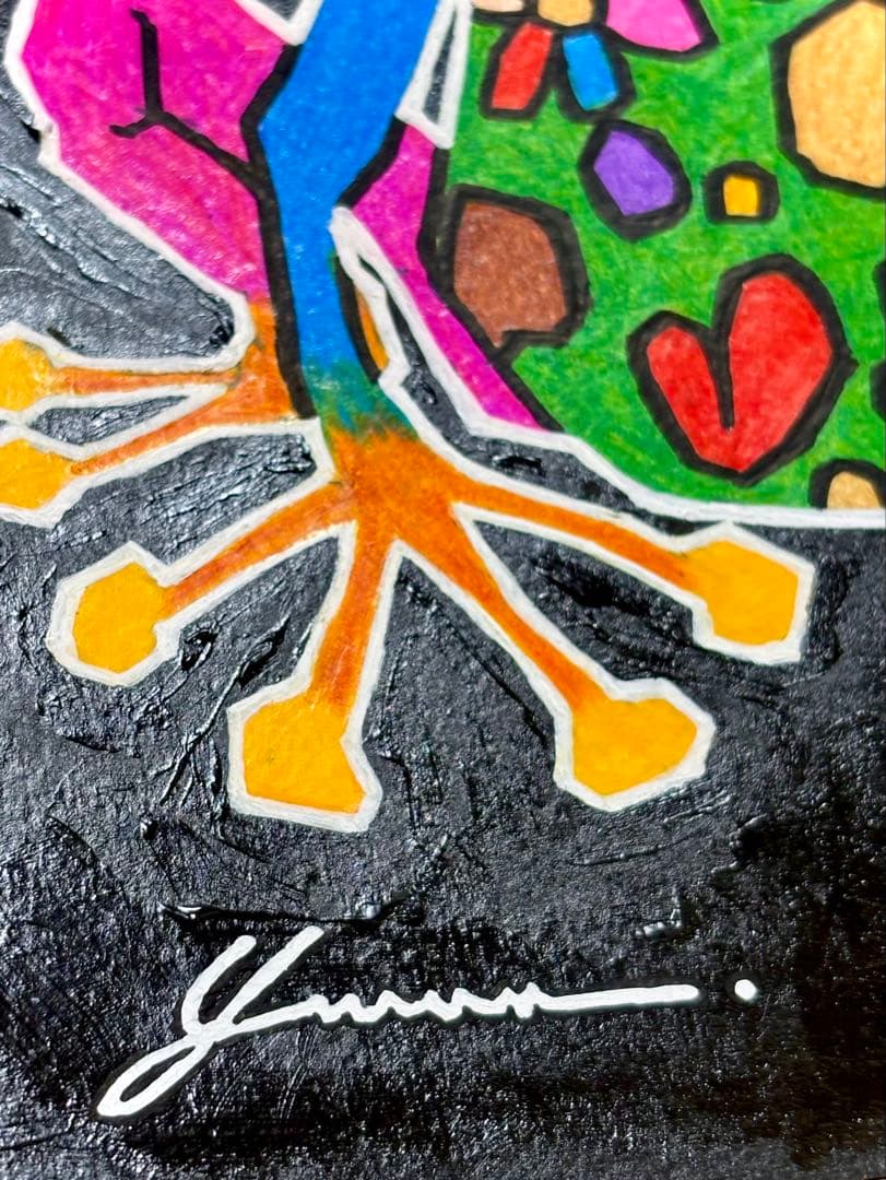 さ*ん様 「 循環が生む幸福の連鎖 」｜絵画 原画 抽象画 絵 動物画 ドローイ