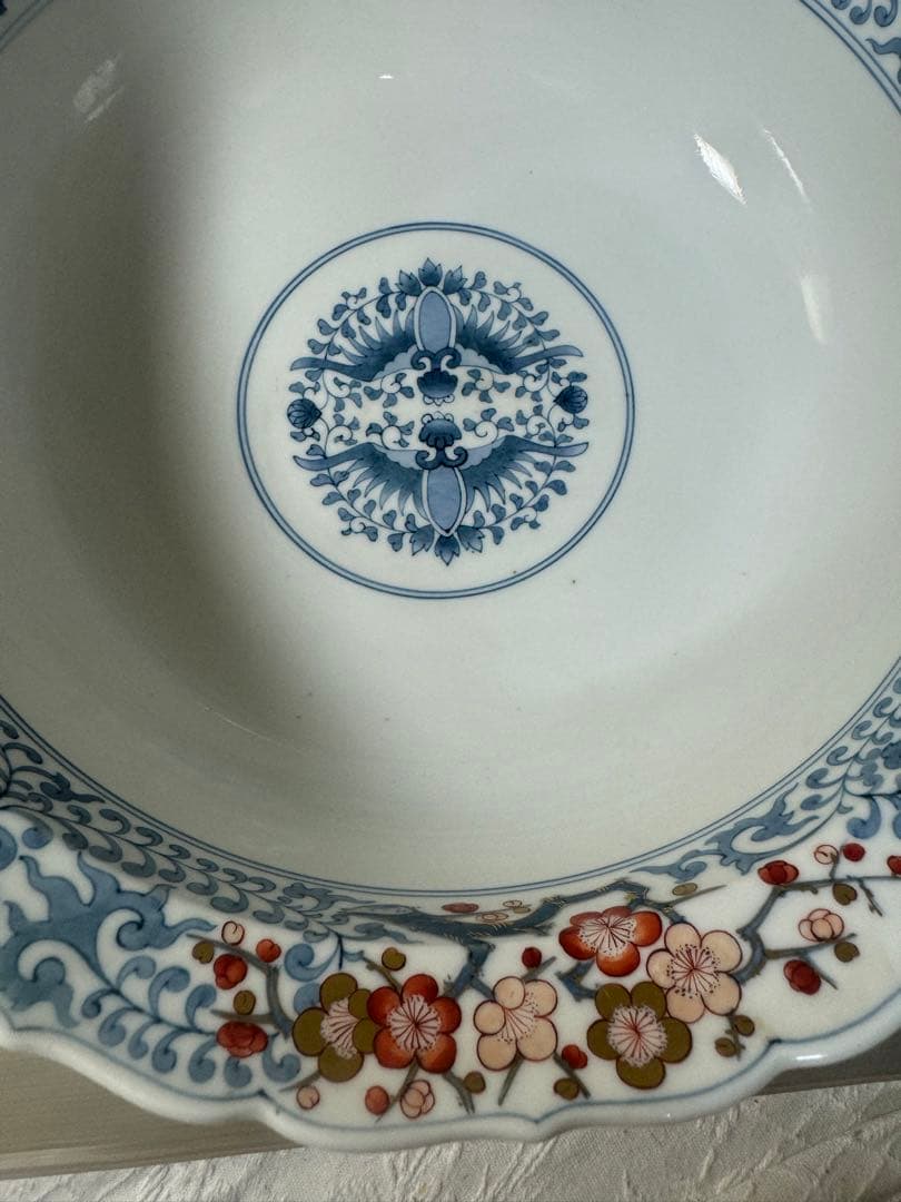 2487 福右衛門作　古伊万里　献上手染錦　深鉢