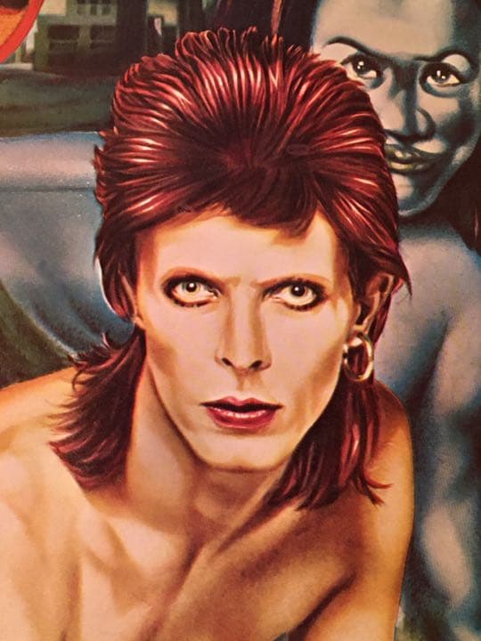 ビンテージ 70s デヴィッドボウイ ダイアモンドの犬 ポスター デッドストック