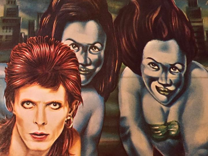 ビンテージ 70s デヴィッドボウイ ダイアモンドの犬 ポスター デッドストック