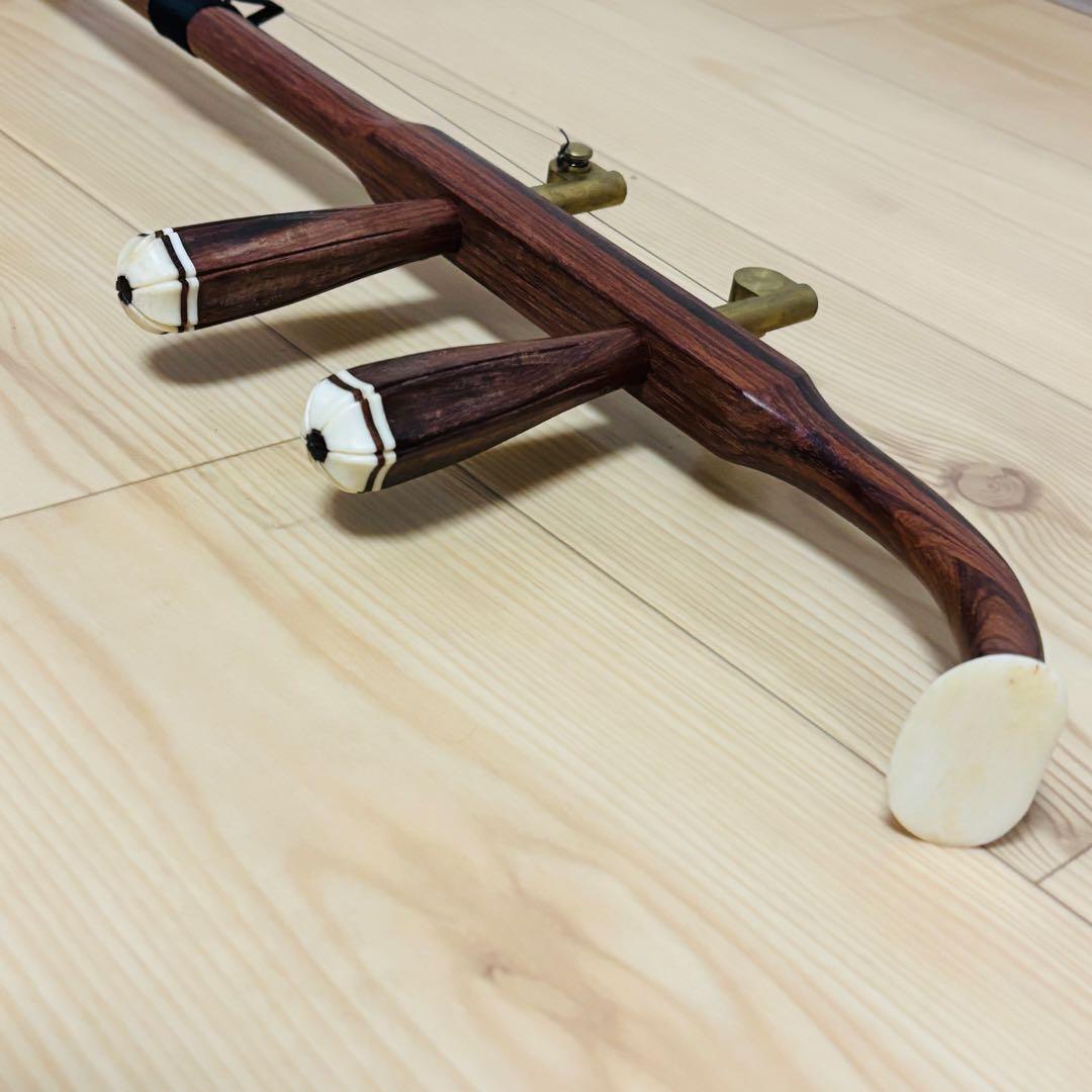 二胡　中国胡弓　中国琴 　蛇皮　ケース付き