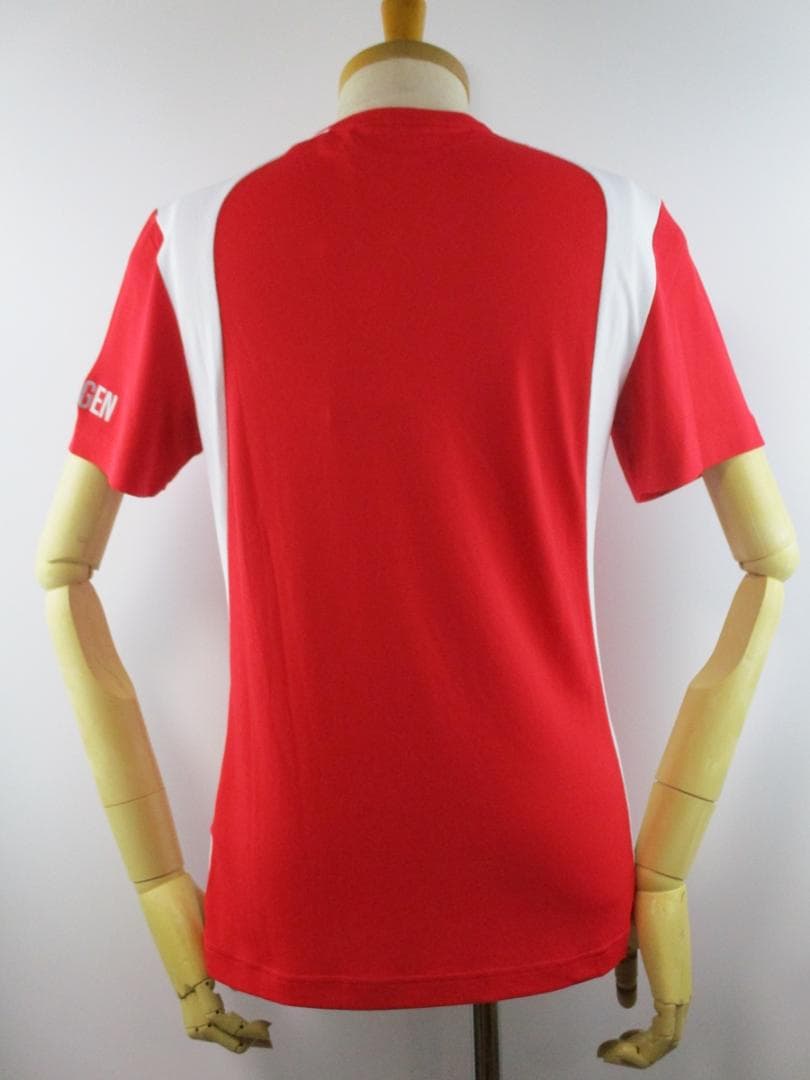 【ハイドロゲン・テニス】インレイ・テックＴシャツ★未使用★S★レッド×ホワイト