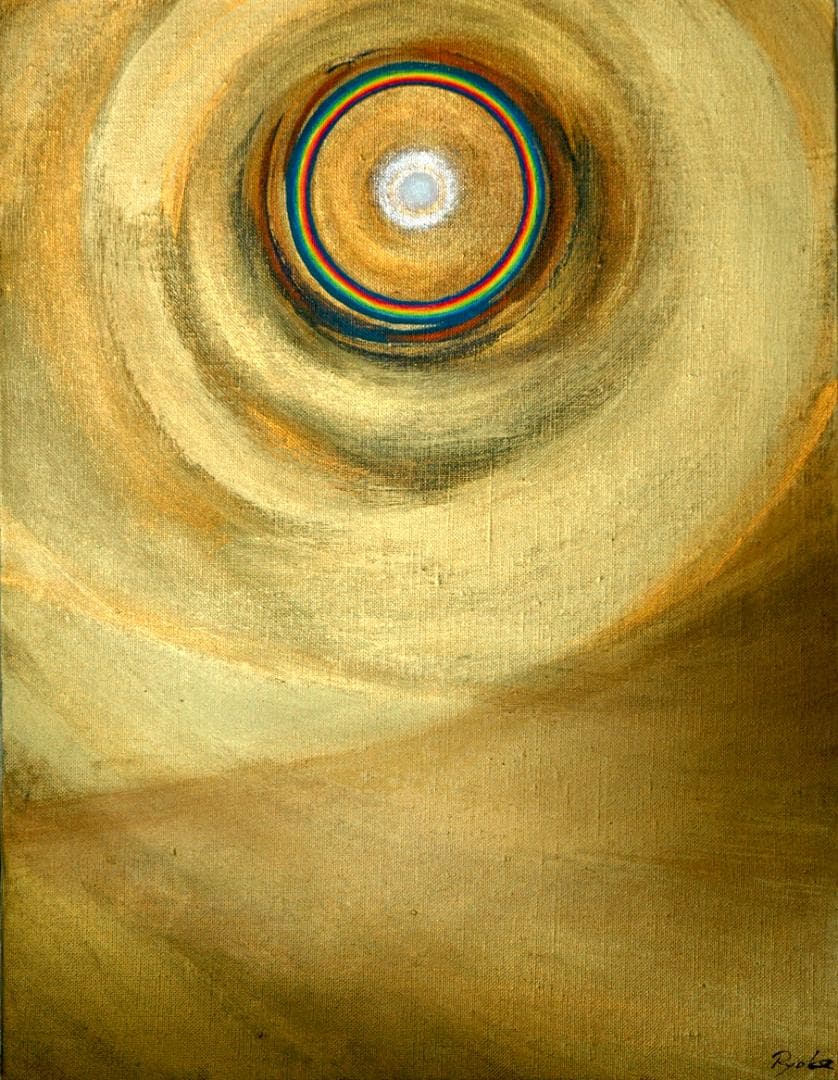 油絵 菅家令子 絵 絵画インテリア額付(青緑+金色の枠)F6-G252023祈り