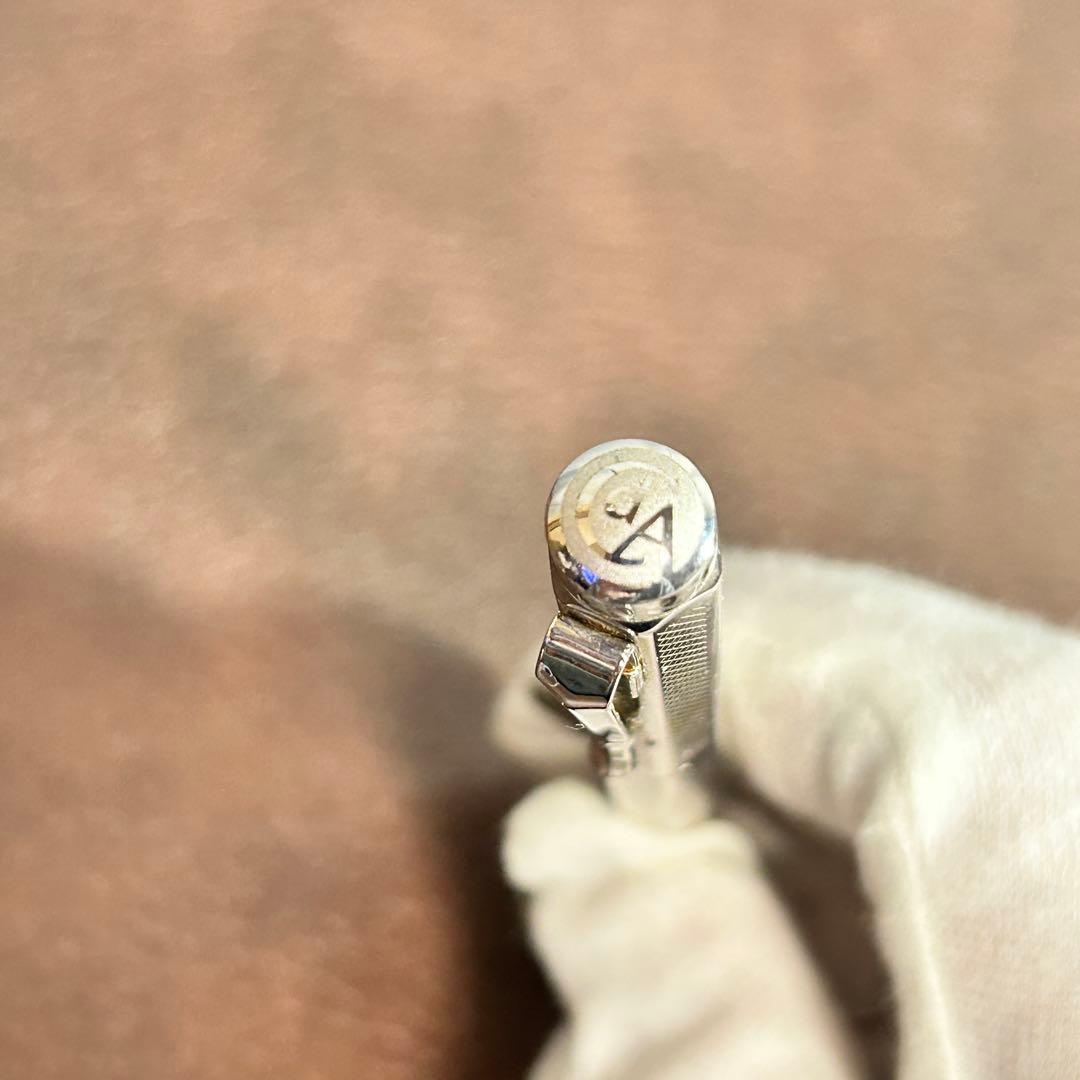 CARAN D'ACHE 万年筆 エクリドール シェブロン シルバー レトロ