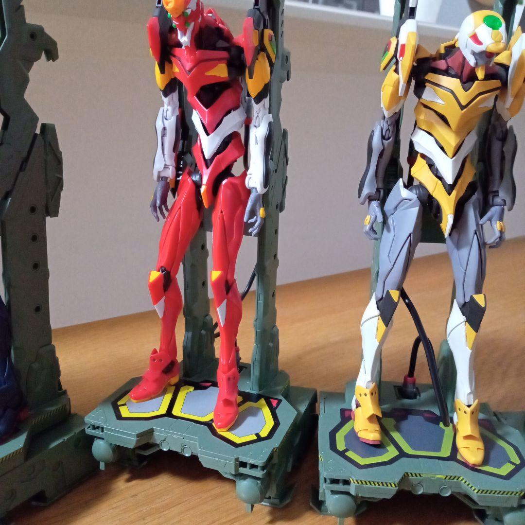 RG■エヴァンゲリオン プラモデル 5体セット■零 初号機〜4号機■輸送台付