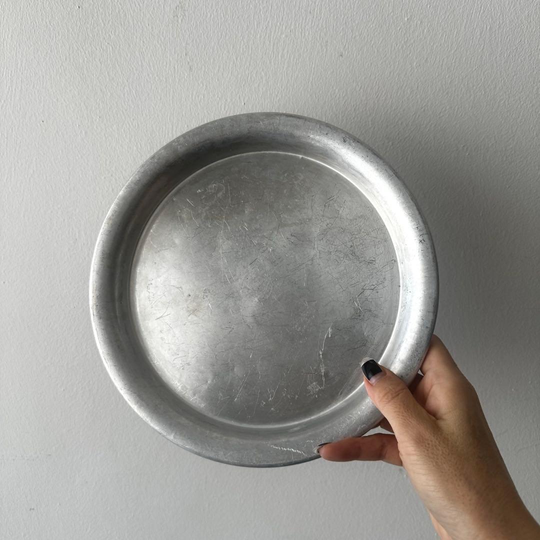 古道具/アルミのトレー４枚セット