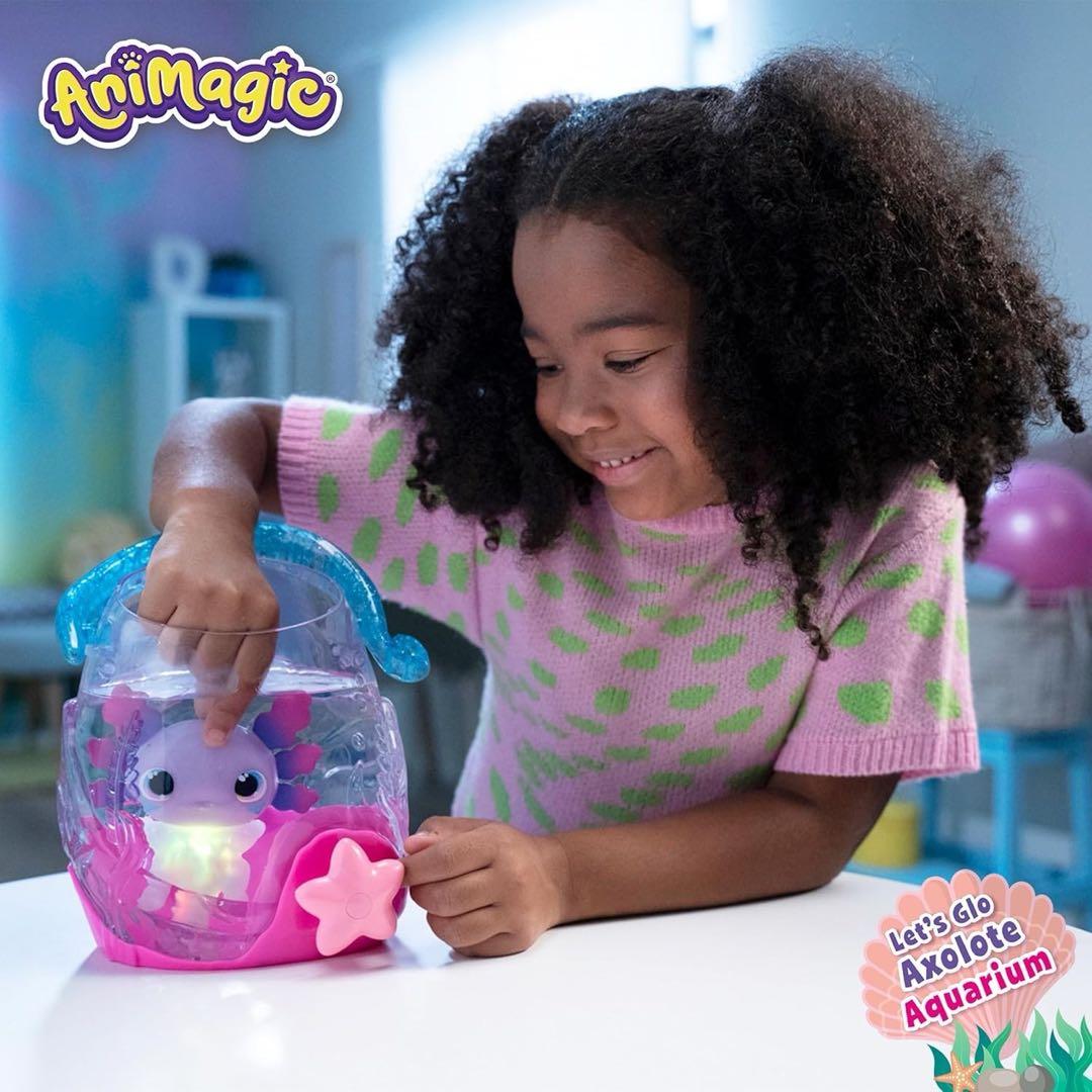 Let's Glo Axolotl Aquarium バブル水族館