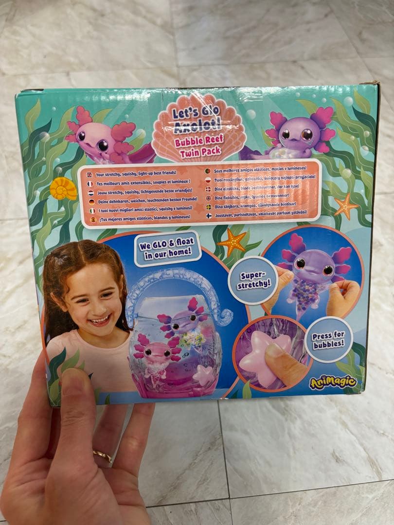 Let's Glo Axolotl Aquarium バブル水族館