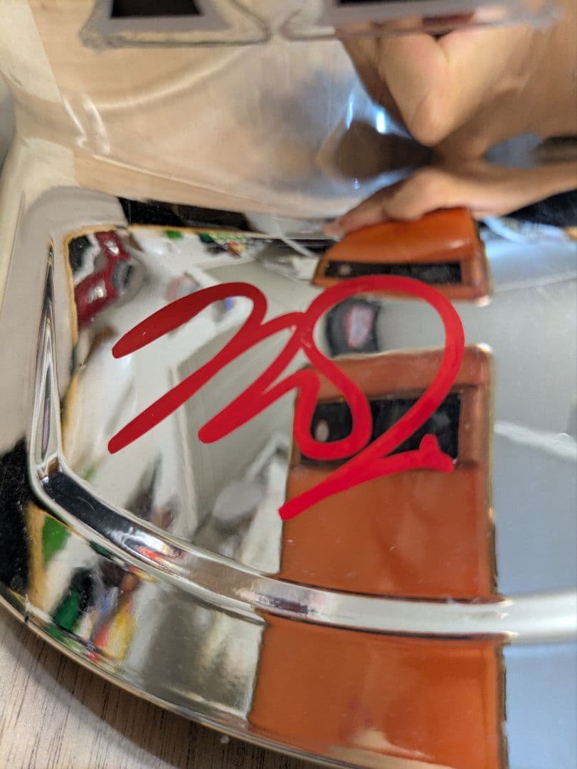 マイク・トラウト クロームヘルメット 直筆サイン エンゼルス 本物証明あり