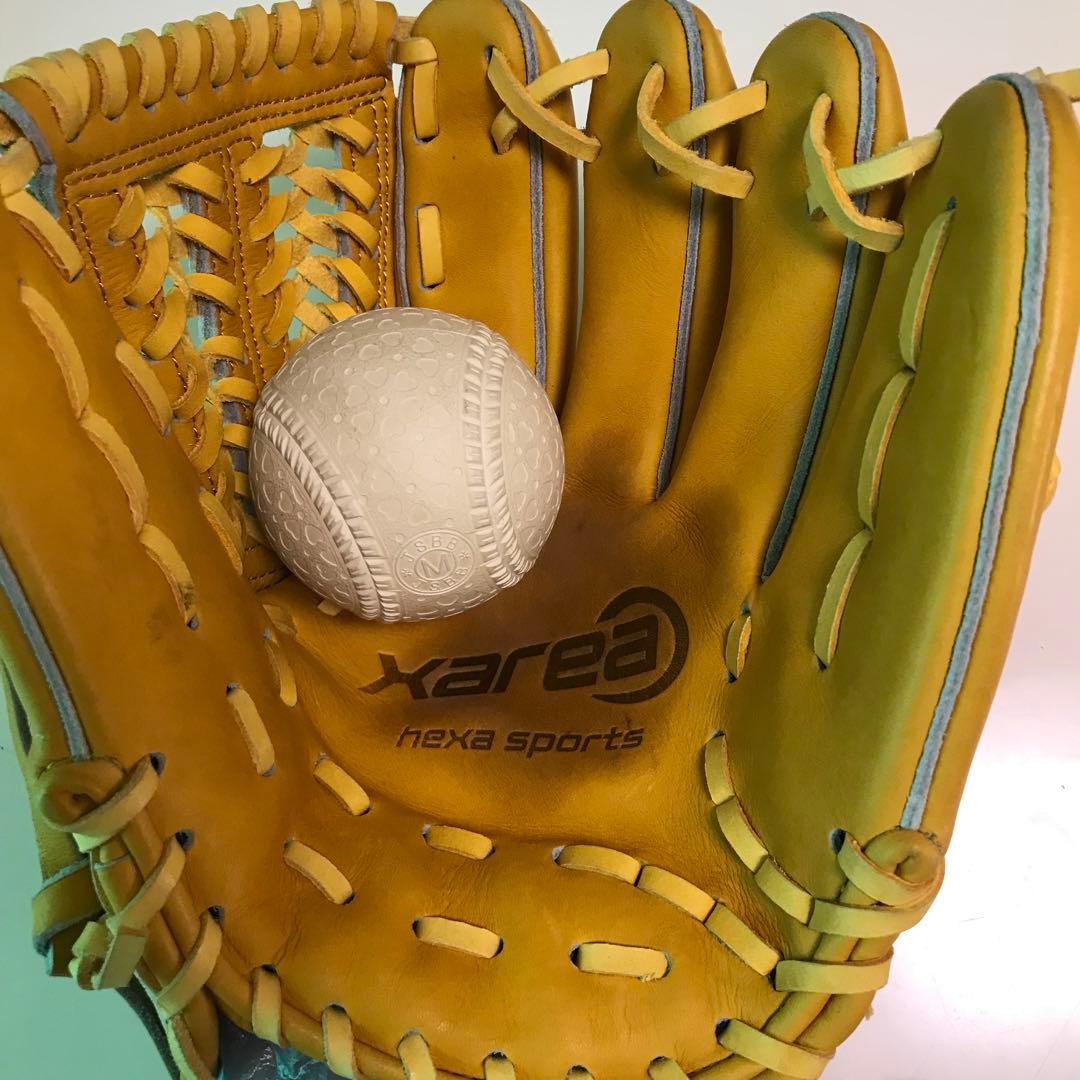 ヘキサ ヘキサスポーツ 軟式？ 野球 グローブ グラブ ◎日本製 良品 レア