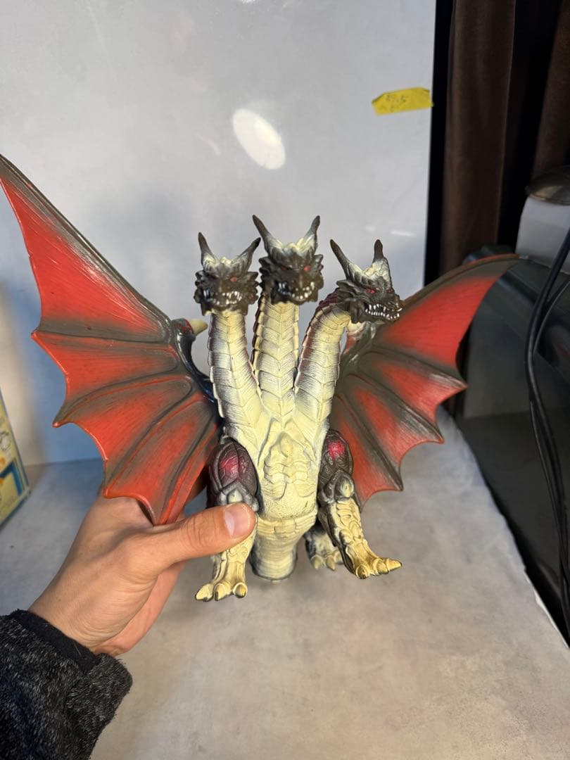 バンダイ 1996 デスギドラ ソフビ ゴジラ モスラ 大型 フィギュア　当時物