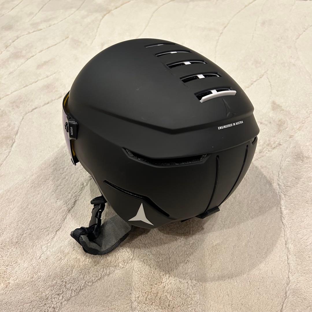 ATOMIC ブラック ヘルメット ミラーレンズ S 大人　マスク・ケース付き