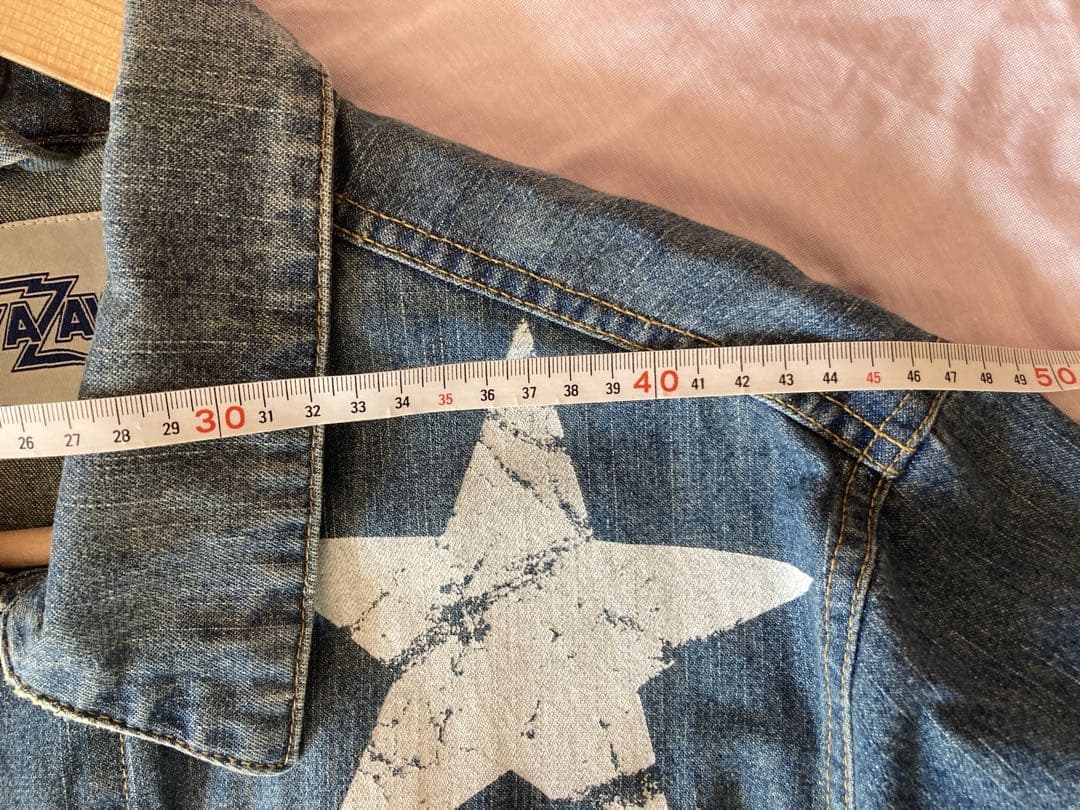 矢沢永吉 デニムジャケット GジャンE.YAZAWA ダメージ ヴィンテージ風