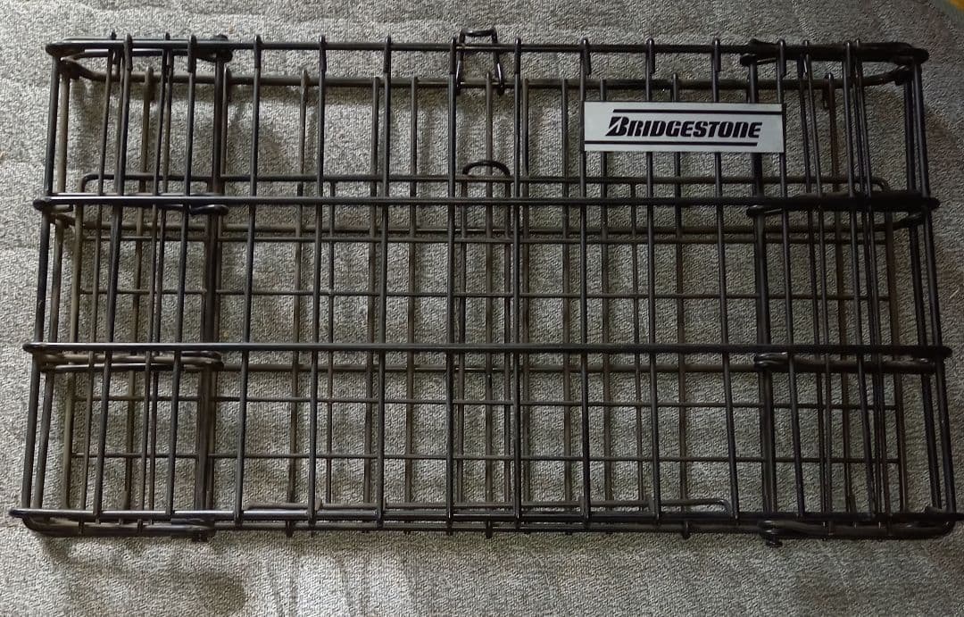 昭和レトロ　ブリジストン　折り畳み　サイドバスケット　かご