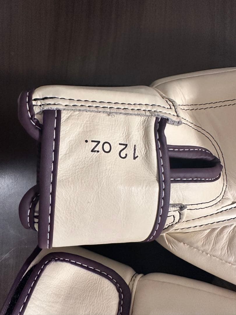 Fairtex ムエタイ＆キックボクシング本革グローブ 12oz クリーム色