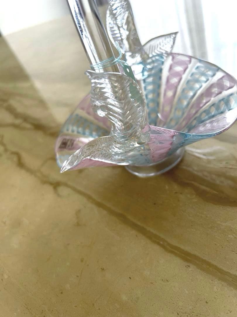 MURANO BALLARINイタリアヴェネチアンガラスレース バラリン工房新品