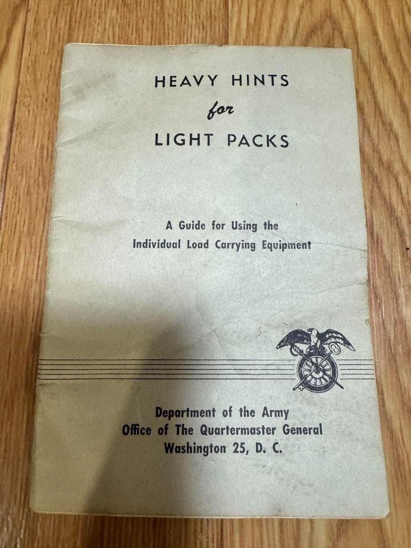 米軍 実物 M1956 フィールドパック 初期型