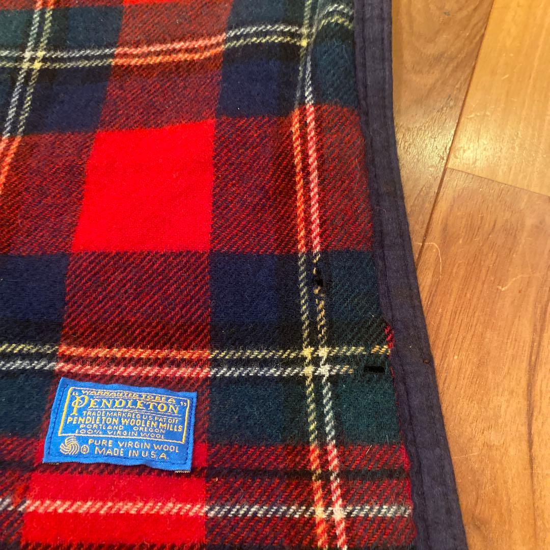 未使用　USA製　ペンドルトン　Pendleton チェック柄 ラグ